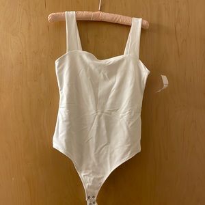 A&F white bodysuit